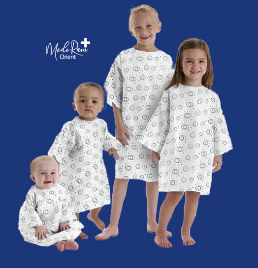 Children’s Patient Gown (Snap Buttons – Tie Back) – Al Ataba